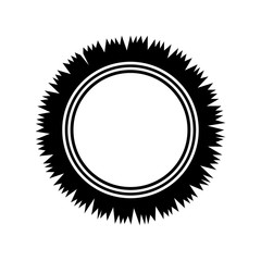 Circle frame Icon. Editable Vector EPS.