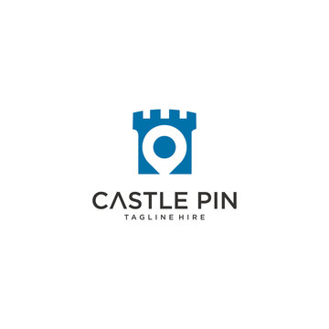 Combination logo finder with castle for inspiration