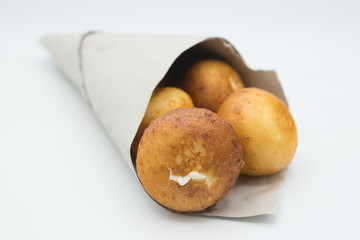 Arancini, traditional Italian rice and cheese balls