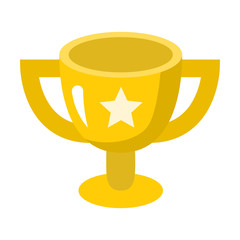 award flat isolated vector icon