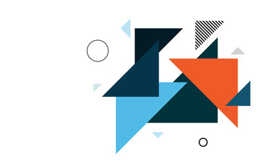 Creative geometric background. Abstract geometric triangles background. Simple geometric background. Template for poster, backdrop, book cover, brochure, and vector illustration.
