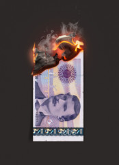 Kroner Burning Cash Note
