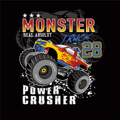 monster car ,vector illustration © zoetart