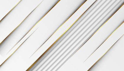 luxury golden light lines with white gray background