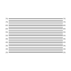 mugshot or police lineup background on whute background flat style.