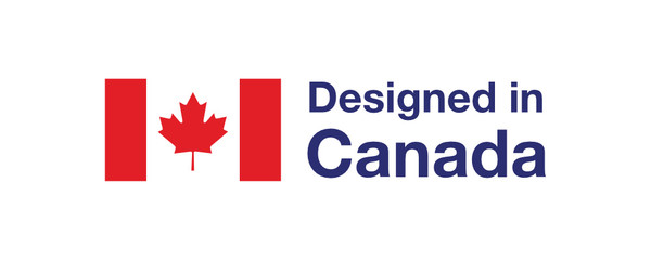 Fototapeta na wymiar Designed in Canada Icon Symbol