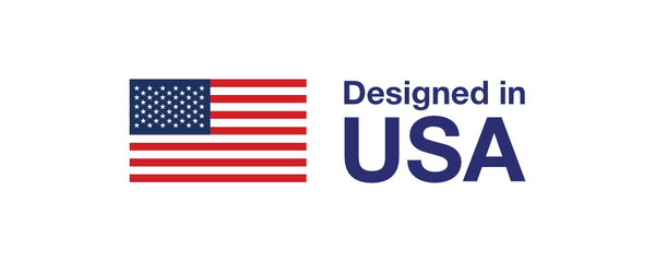 Designed in USA Icon Symbol
