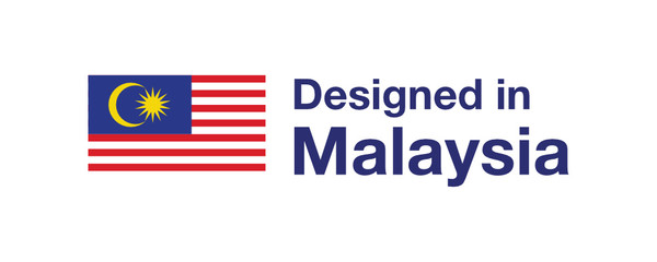 Designed in Malaysia Icon Symbol