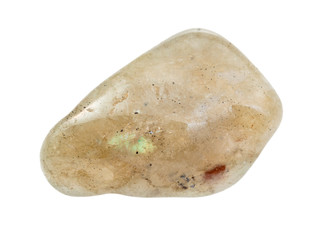 Labradorite gem stone isolated on white