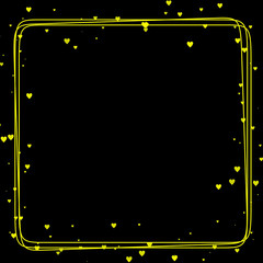 abstract background with frame and stars