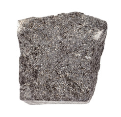 rough Gabbro rock isolated on white