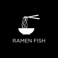 Ramen fish logo 