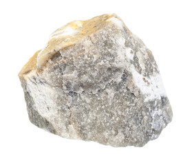 Obraz premium rough gray Marble rock isolated on white