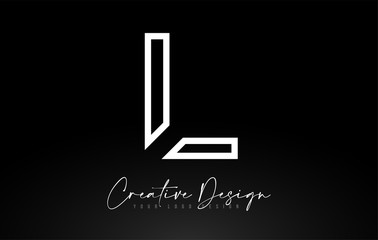 Monogram L Letter Logo design with Creative Lines Icon Design Vector.