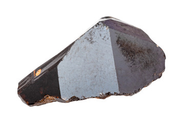 raw crystal of Cassiterite (tin ore) isolated