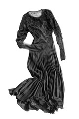 Fototapeta na wymiar Black gown isolated