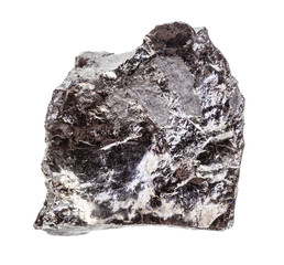 raw Bituminous coal (black coal) rock isolated