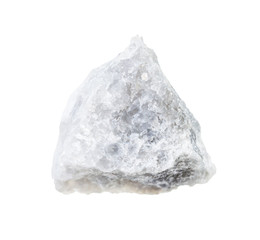 unpolished marble rock isolated on white