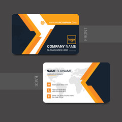 Abstract modern business card template design