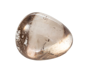 Obraz premium Smoky quartz gem stone isolated on white