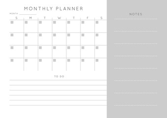 Planner sheet vector