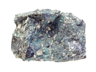 raw Kimberlite rock isolated on white