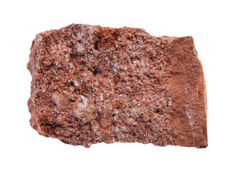 raw Bauxite ore isolated on white
