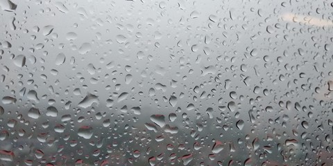 beautiful rain spots on the window