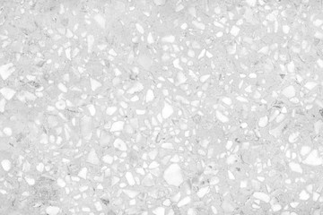 Gray white terrazzo old surface floor seamless patterns or polished stone background
