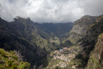 Fototapeta premium Valley of the Nuns, Curral das Freiras on Madeira Island, Portugal