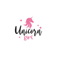 Unicorn quote lettering typography © haris