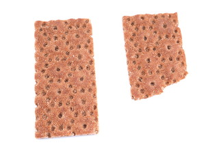 dry bread rolls on a white background