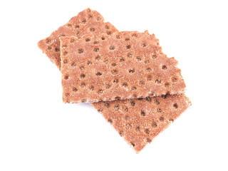 dry bread rolls on a white background