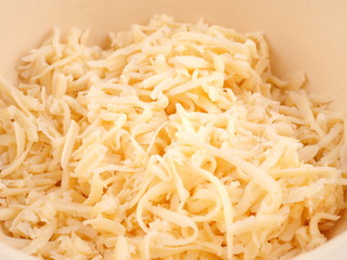 chopped cheese in a bowl