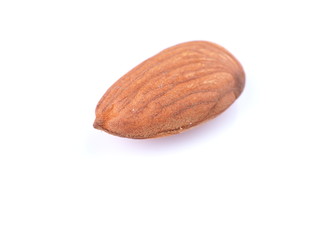 almonds on a white background