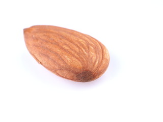 almonds on a white background