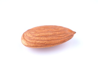 almonds on a white background