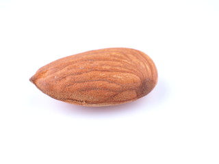 almonds on a white background