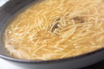 Piatto di pasta in brodo, Cucina Italiana