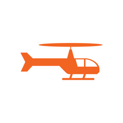 Helicopter icon logo design vector template