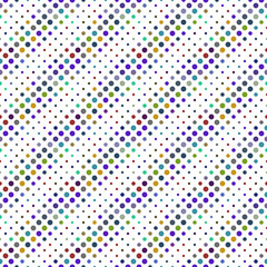 Multicolored seamless circle pattern background - abstract colorful vector design