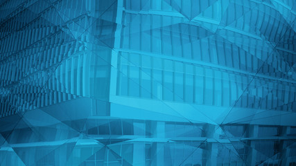 Obraz premium Financial corporate background, abstract shapes connected