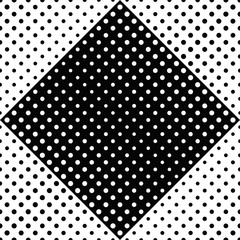 Seamless circle pattern background - black and white abstract vector graphic design