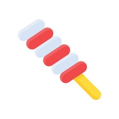 sweets and candy related ice cream vector in flat design