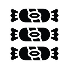 candies related sweets and candy vector in solid design