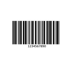  Barcode product distribution icon. Vector illustration. Business concept barcode pictogram.