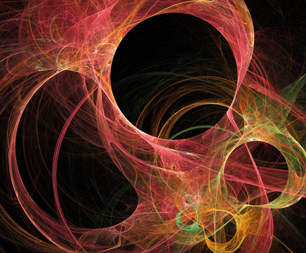 Fototapeta fractal on black