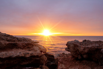 A beautiful sunrise in Oropesa, Costa Azahar