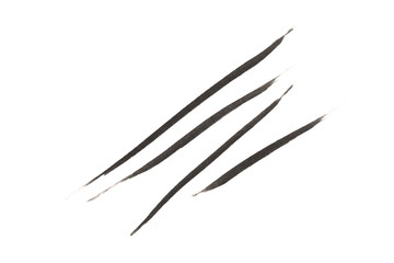 Eye liner stroke on white background - Image