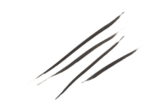 Eye liner stroke on white background - Image